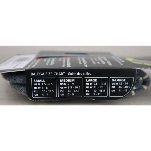 Balega 8073/0339 Unisex Sz Medium White/Gray Silver No Show Socks - Picture 3 of 5